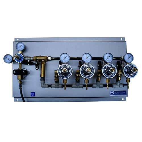 bracton CO2 regulator gas board